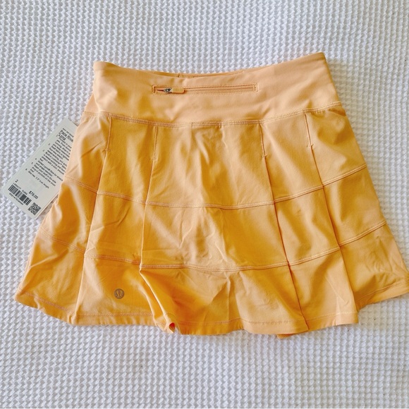 NWT♥️LULULEMON PACE RIVAL SUMMER GLOW SKIRT sz 2 LONG SUN-KISSED ORANGE SKORT - Picture 3 of 8